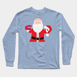 Have a A delightful cup of Christmas with Santa Claus Long Sleeve T-Shirt